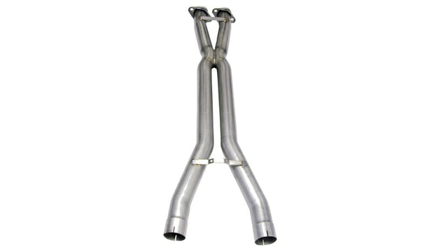 CORSA Performance X pipe exhaust for Chevrolet Corvette C6 Z06 2006-2011 with 7.0L V8 engine, shown in the image.