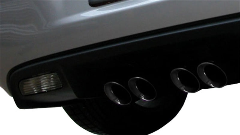CORSA Performance Axle-Back Sport exhaust system with polished stainless steel tips for improved sound and performance.