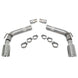 SLP Chevrolet Camaro 2010-2015 6.2L LoudMouth Axle-Back Exhaust with 4-inch tips, showing the exhaust system and chrome tips.