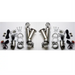 Granatelli Motor Sports stainless steel 3-inch electronic dual exhaust cutout with slip fit and band clamp, showing the cutout assembly