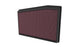 K&N Engineering Cadillac CT5 V8-6.4L replacement air filter, drop-in style, with pleated cotton filter media for engine airflow.
