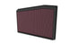 K&N Engineering Cadillac CT5 V8-6.4L replacement air filter, drop-in style, with pleated cotton filter media for engine airflow.