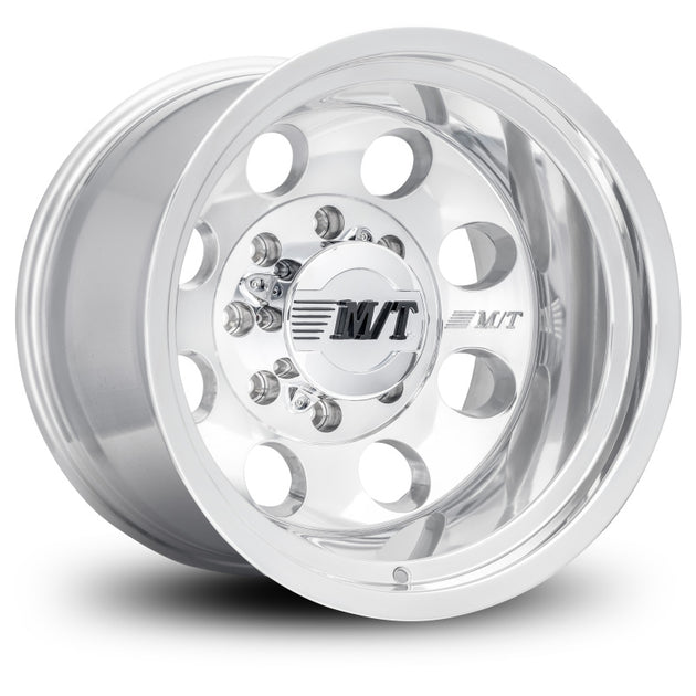 Mickey Thompson Classic III 17x12-inch polished cast wheel with 8x6.5 bolt pattern and 3.60-inch backspace on a vehicle