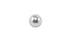 Vibrant replacement ball for inline one-way check valve fitting, small round metal component used in plumbing and fluid systems.