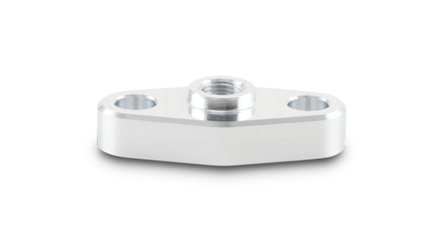 Vibrant oil inlet flange for Garrett GT/GTX turbochargers, with 1/8in NPT female thread, engine gasket component.