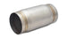 Vibrant SS race muffler with 4-inch inlet and outlet, 9 inches long, stainless steel construction for high-performance exhaust systems.