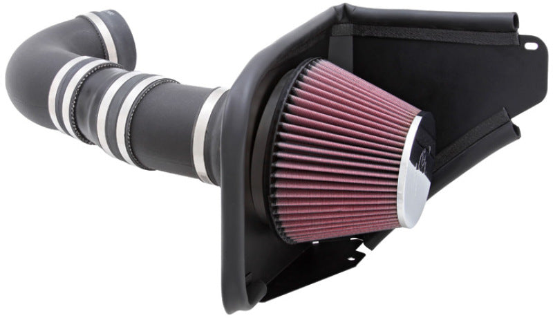 K&N Engineering cold air intake for 2008-2009 Pontiac G8 V8 6.0L engine, featuring high-performance air filter and intake tubing