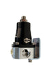 Aeromotive adjustable fuel pressure regulator with dual -6 inlets and single -6 return for EFI bypass systems, shown in image.