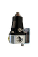 Aeromotive adjustable fuel pressure regulator with dual -6 inlets and single -6 return for EFI bypass systems, shown in image.