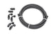 Radium Engineering 6AN black PTFE hose kit with universal fittings, flexible and durable for high-performance automotive use