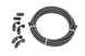 Radium Engineering 6AN black PTFE hose kit with universal fittings, flexible and durable for high-performance automotive use