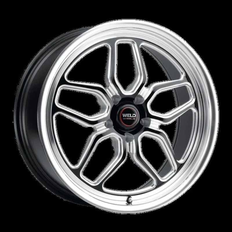 Weld S107 20x10.5 Laguna cast wheel in gloss black with 5x127 bolt pattern, ET13 offset, 78.1mm bolt diameter, BS6.25 finish