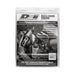 DEI Titanium 4-inch knit exhaust wrap sleeve, 12 inches long, designed for high-performance vehicle exhaust systems.