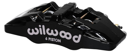 Wilwood Forged Dynapro 6 brake caliper with 5.25-inch mount, right-hand, featuring pistons and disc for high-performance braking.