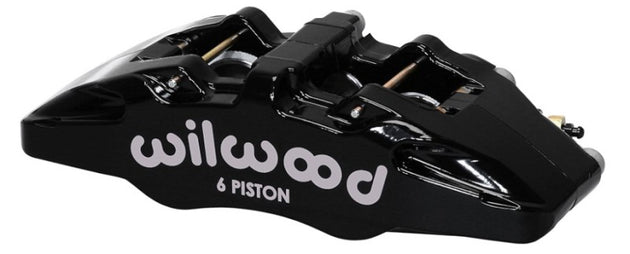 Wilwood Forged Dynapro 6 brake caliper with 5.25-inch mount, right-hand, featuring pistons and disc for high-performance braking.