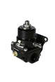 Aeromotive A1000 adjustable EFI fuel pressure regulator with dual -8 inlet and -6 return ports, mounted on a metal bracket.