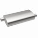 MagnaFlow Mag SS muffler with 22x5x11 inch dimensions, featuring a 3x3 offset inlet and outlet, shown from an angle.