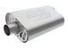 Borla CrateMuffler BBC ATAK 2.5-inch ID oval muffler with offset/center inlet, 14x4.35x9 inches, for 396/402/427 engines.