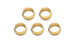 Vibrant Brass Olive Inserts 1/2 inch fittings, pack of 5, showing shiny brass construction and detailed close-up view