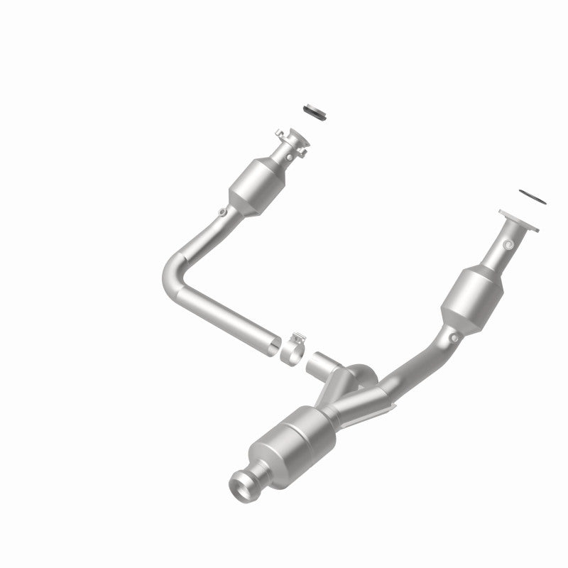 MagnaFlow direct fit catalytic converter for 2014-2016 GMC Sierra 1500 V6 4.3L engine, shown in the image.