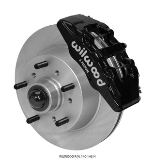 Wilwood Dynapro 6 front big brake kit with 11.75-inch rotor in black for 1968-1972 Ford F100 truck front suspension.