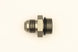 DeatschWerks 10AN ORB male to 8AN male flare fitting with O-ring, automotive fluid connection component.