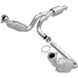 MagnaFlow catalytic converter direct fit for Chevy Avalanche 5.3L engine, replacement exhaust component with metallic finish.