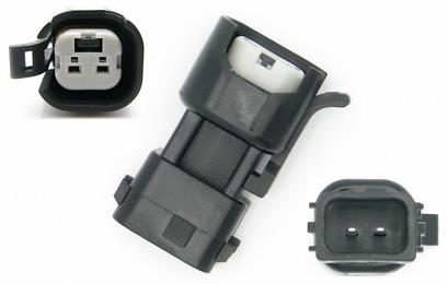 DeatschWerks USCAR to Honda OBD2/K-Series fuel injector connector adapter for seamless engine wiring connections.