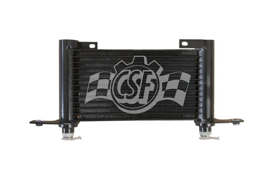 CSF transmission oil cooler for Cadillac Escalade 2009-2013 with 6.0L engine, showing the cooling fins and fittings.