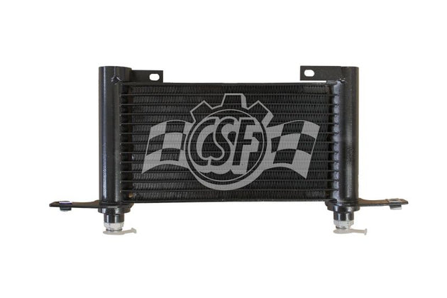 CSF transmission oil cooler for Cadillac Escalade 2009-2013 with 6.0L engine, showing the cooling fins and fittings.