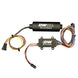 DeatschWerks DW650iL Series 650LPH inline external fuel pump with single and dual-speed controller, shown in a close-up view.