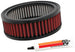 K&N Engineering round industrial air filter with 5.5-inch ID, 7-inch OD, 2.25-inch height, drop-in replacement for enhanced airflow