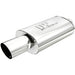 MagnaFlow muffler with 14x5x8 inch size and tip, featuring a polished metal finish and dual exhaust tips.