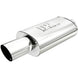 MagnaFlow muffler with 14x5x8 inch size and tip, featuring a polished metal finish and dual exhaust tips.