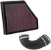 K&N Engineering cold air intake kit for 2016-2019 Chevrolet Camaro V8 6.2L engine, featuring air filter and intake tubing.