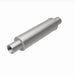 MagnaFlow Mag SS muffler with 14x4x4 inch body and 2.25x2.25 inch inlet/outlet pipes, shown in silver finish for automotive exhaust.
