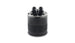 Vibrant small 0.75L 4-port oil catch can assembly showing black metal construction and multiple inlet ports for engine use