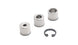 Vibrant 9mm OD fitting kit with C-clip, showing metal fittings and clips for automotive or plumbing applications