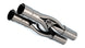 Borla Universal Hydroformed Switchfire X-Pipe with 3-inch ID and OD outlets featuring notches for enhanced exhaust performance.