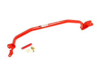 Red BMR Suspension front strut tower brace for 2008-2009 Pontiac G8, enhances chassis stiffness and handling.