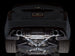 AWE Tuning Cadillac CT5-V Blackwing catback exhaust with chrome silver tips, showcasing the sleek, polished chrome finish and dual exhaust pipes.