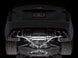 AWE Tuning Cadillac CT5-V Blackwing catback exhaust with chrome silver tips, showcasing the sleek, polished chrome finish and dual exhaust pipes.