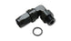 Vibrant Male -16AN to -16AN ORB 90-degree hose end fitting showing metal construction and threaded connection for high-performance fluid systems.