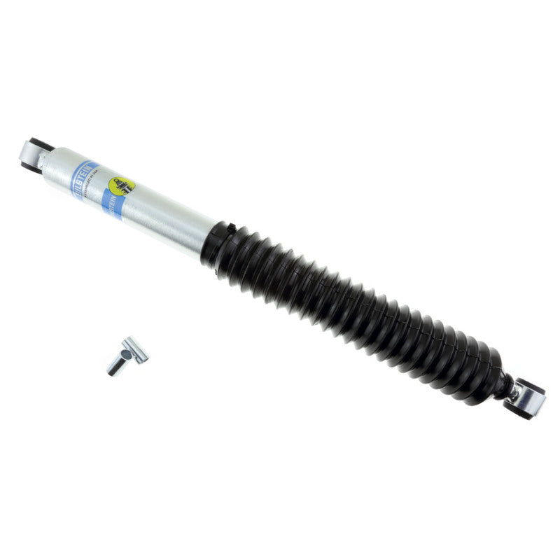 Bilstein 5125 Series off-road 9-inch lift truck shock absorber with 46mm monotube design, showing the durable shock in a rugged setting.