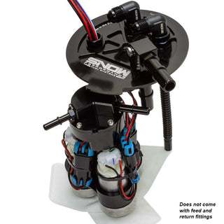 Snow Performance Snow 6th Gen Camaro fuel hat with dual pump for enhanced fuel delivery and performance.