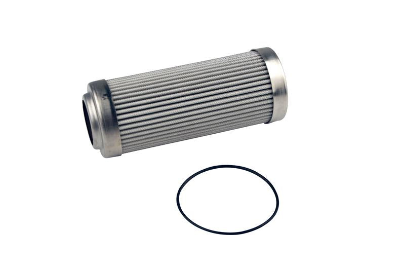 Aeromotive 10 Micron Microglass Fuel Filter Element for models 12339 and 12341, showcasing the high-performance filter media.