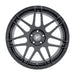 Forgestar F14 18x10 cast wheel in gloss black with 5x120.65 bolt pattern, ET30 offset, and 6.7-inch backspacing.