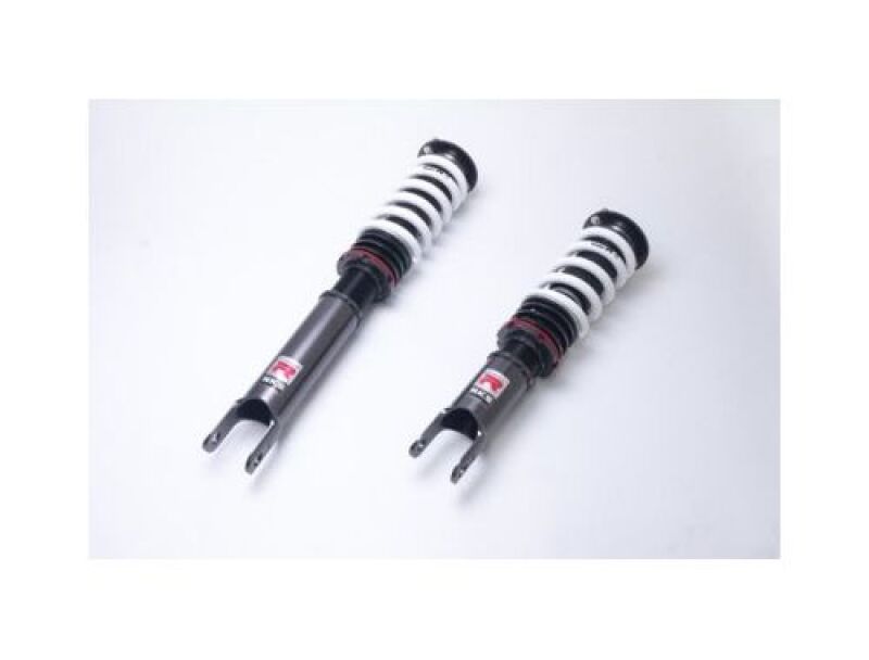 HKS Hipermax R coilovers for AP1/AP2 Honda S2000, adjustable suspension with silver and black components.