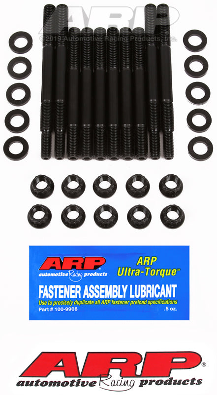 ARP 03-04 Ford Modular 4.6L supercharger main stud and bolt kit with tray, featuring high-strength hardware for engine assembly.