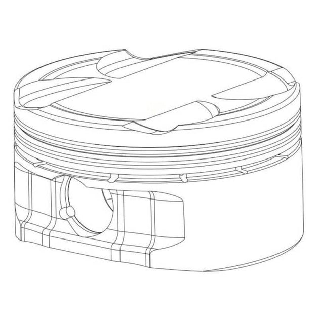 CP Pistons CP 9310 steel chamfered wrist pin for pistons, showing the durable metal pin with chamfered edges.